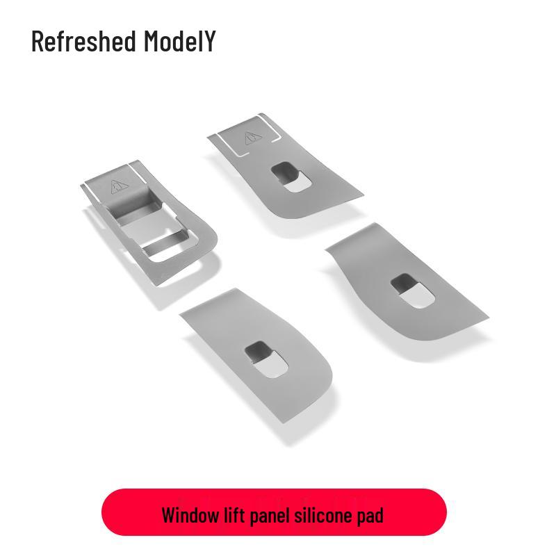 Silicone Button Stickers for Tesla Model Y/YL Door Panel & Window Lift Interior Mods