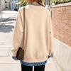 Dames Casual Bedrukt Sweatshirt met Lange Mouwen en Design, Losvallende Pullover Top