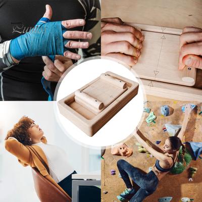 Finger Strength Trainer Wooden Grip Strengthener Pinch Block Hand Grip Climbing Power Finger Exercise Equipment for Home Gym Climbing Athletes