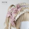 Elegant Lace Butterfly Hair Accessories Classic Doll Lolita Headdress Original Lolita Pink and White Headband
