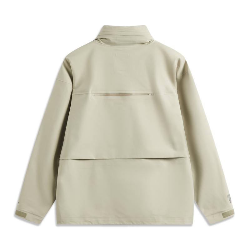 Li Ning CF Long Sleeve Zipper Comfort Letter Stand Collar Waterproof Windproof Jacket Unisex Jacket Lime AEMU043-1