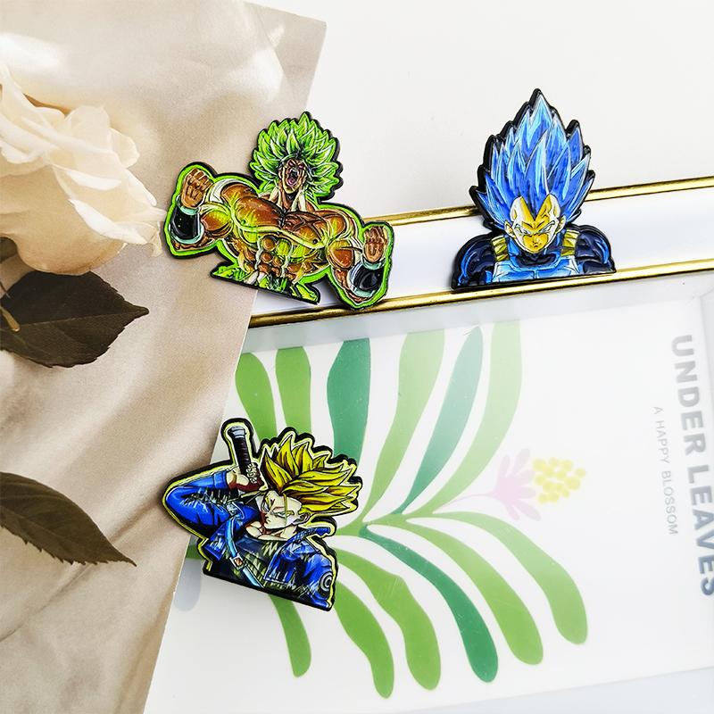 Dragon Ball Manga Pin Anime Lapel Pins Backpacks Cute Things Vegeta Goku Brooches Badges on Backpack Brooch for Clothes Jewelry