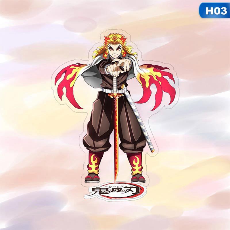 Anime Demon Slayer Cartoon Character Transparent Acrylic Stand Doll Model Toy Desktop Decoration Gift