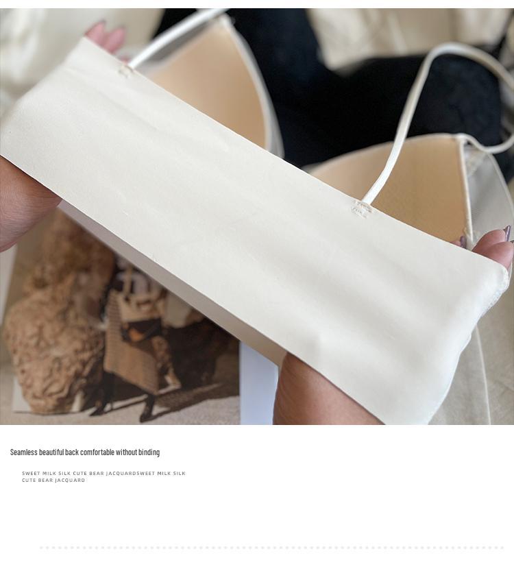 Romantic Lace Triangle Camisole Bra: Seamless Vest Style for Small or Flat Chests