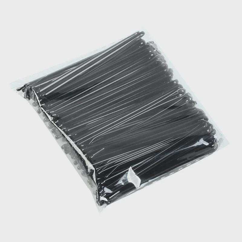 Korean 5.5cm Black Bridal Hairpins, Bangs Clips - 100 Pack