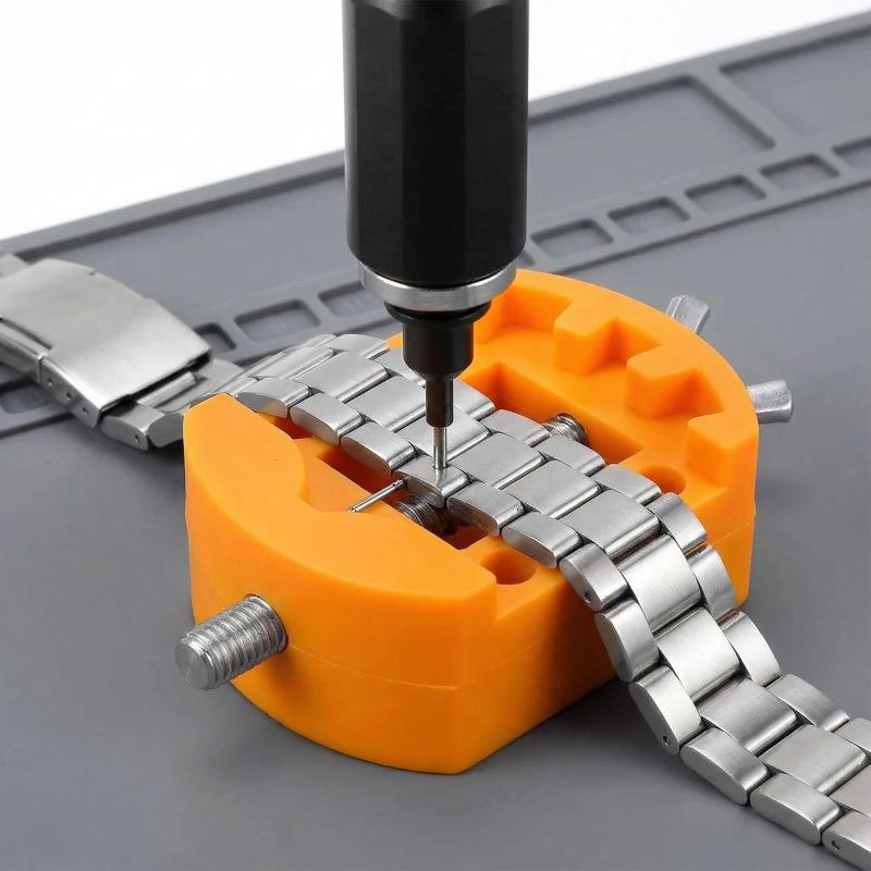 81-Piece Watch Repair Kit: Press Tool, Battery & Link Replacement Tools