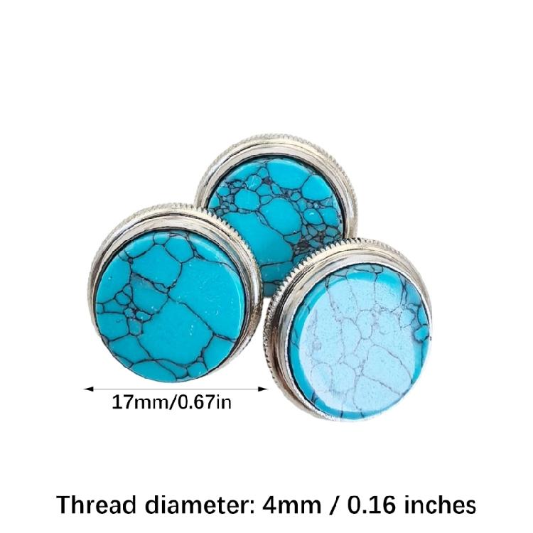 Set of 3 Trumpet Maintenance Copper Finger Buttons Trumpet Finger Button For Easy Replacement And Enhanced Playability
