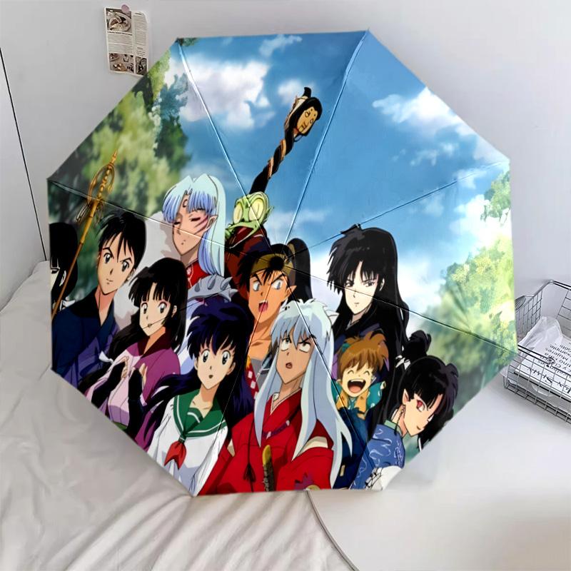 Inuyasha Automatic Umbrella - Suitable Travel Outdoor Portable Umbrella Birthday Gift Daily Essentials