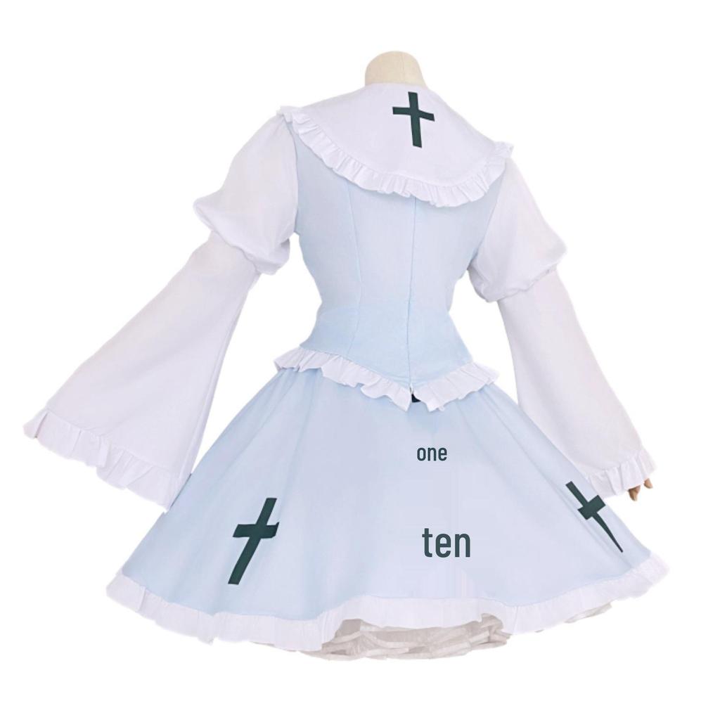 Shugo Chara Tsukiyomi Utau Mint Blue Gothic Lolita Dress Cosplay Costume