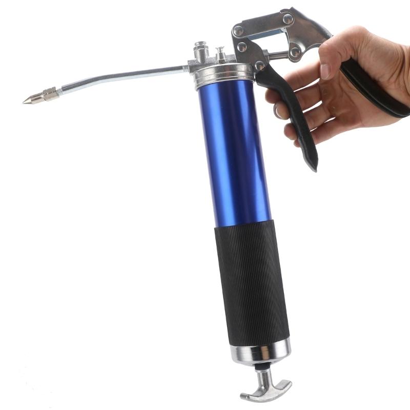 Heavy Duty Grip Grease Guns Aluminum Mini Grease Guns Kit Handheld Grease Filling Tool with Reinforced Hose for Car