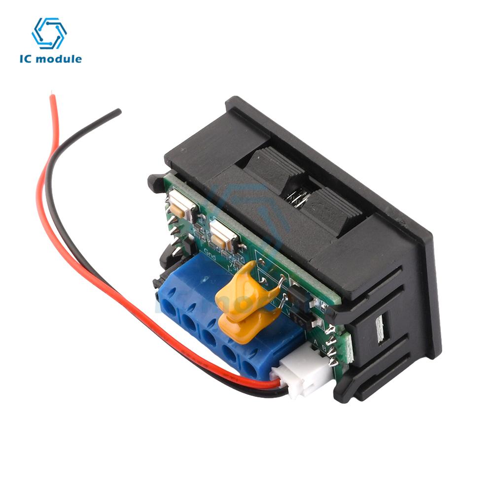 LCD DC DC Meter Head 75mV Digital Display Dual Display Voltage Current Temperature RS485 High Current Modbus Protocol