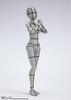 TAMASHII NATIONS S.H.Figuarts Body-chan - Kentaro Yabuki - Wireframe (Gray Color Ver.) Approx. 135mm PVC & ABS Movable Figure
