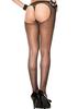 Black Nylon Tights String Open Buttocks Mh802 Blk