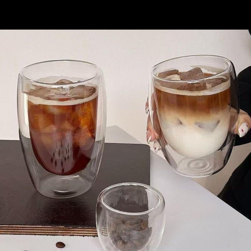 Handmade  Heat-Insulated Double Wall Glass Cups – Mini Whisky, Espresso, Tea & Coffee Mug