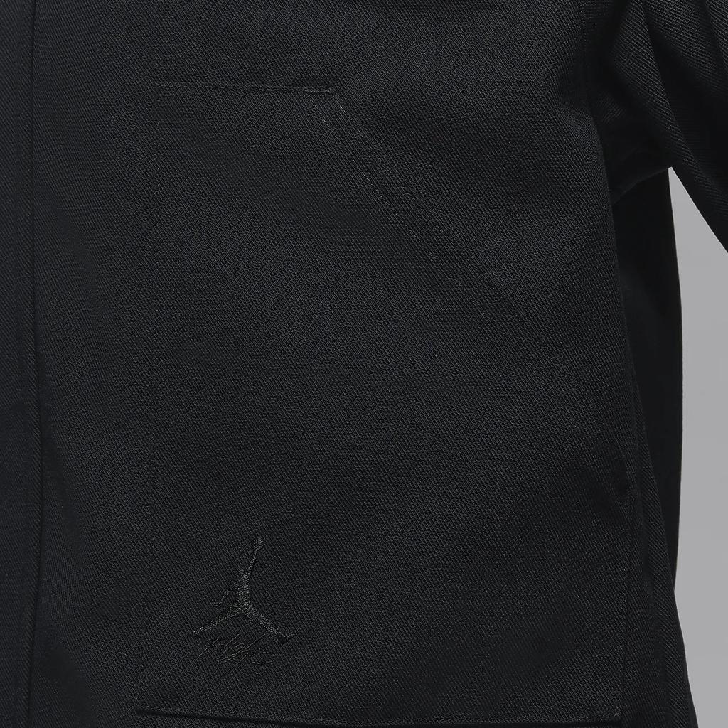 Jordan Solid Color Loose Fit Zip Jacket Women Jackets Black FN5351-010