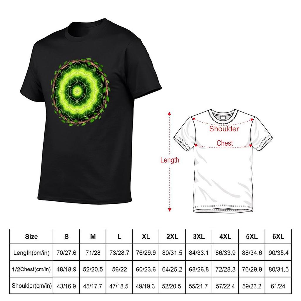 Ayahuasca Sacred Geometry T-Shirt Tops Plus Size Tops Vintage Mens Workout Shirts