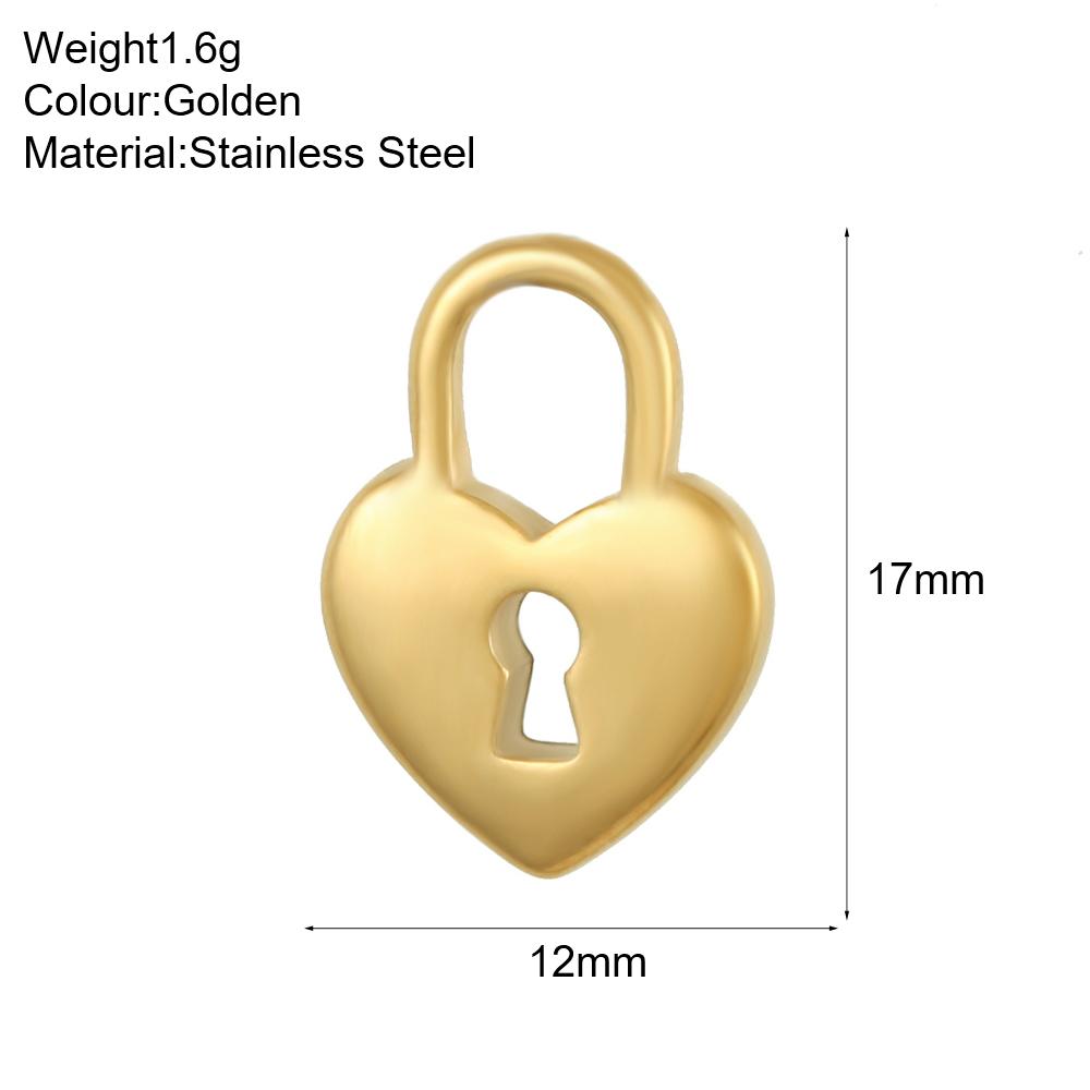 

Женская подвеска из нержавеющей стали, золотистые шармы, подвески в форме сердца для DIY ожерелья, брелок для женщин, подарок на день рождения с цирконом, тренд