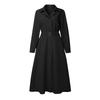 ZANZEA Women Turn Down Collar Long Sleeve Loose Casual Dress