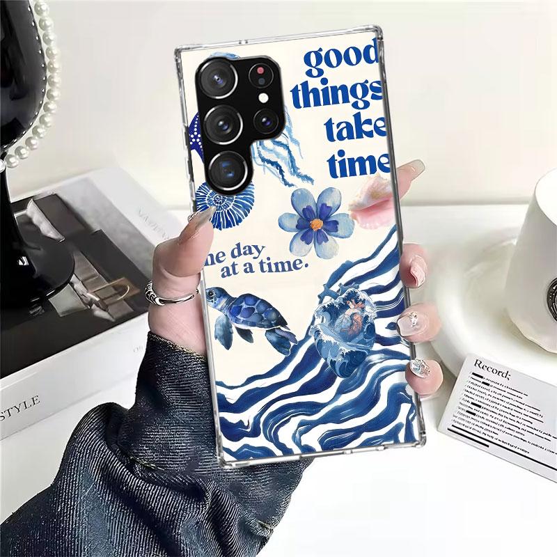Ocean Starfish Sea Turtle Shark For Samsung Galaxy Note 20 Ultra 9 8 10 Pro Phone Case S10E S10 Lite S9 Plus S8 + S7 Edge A6 A7
