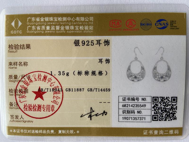 Bijuterii cercei cu picătură de argint Sterling 925