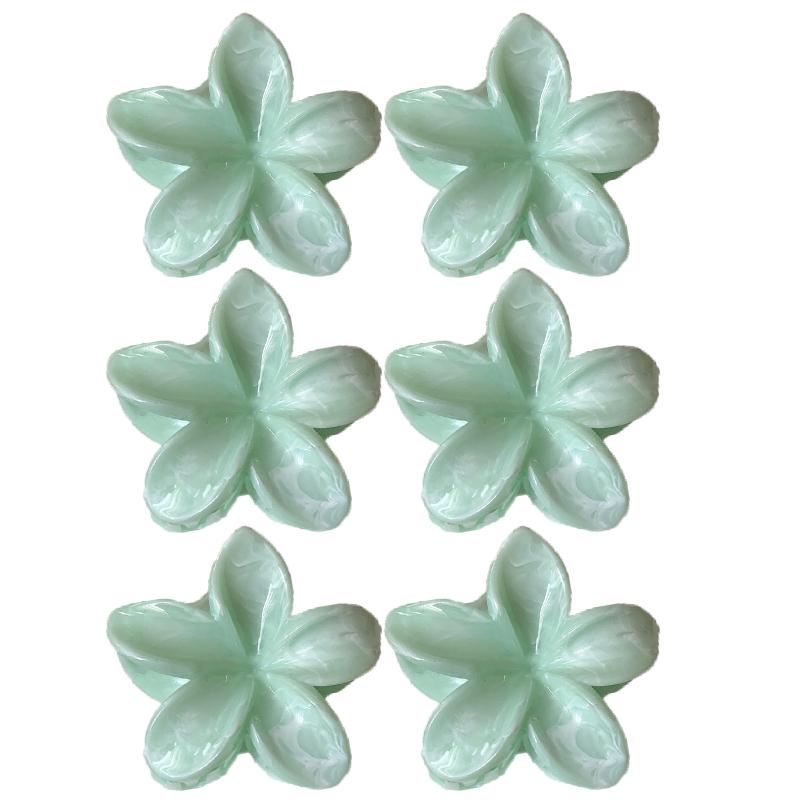 Farbverlauf Frangipani Haarspange Damen Vielseitig Süß Resort Fee Haifisch-Clip Vintage Haaraccessoires