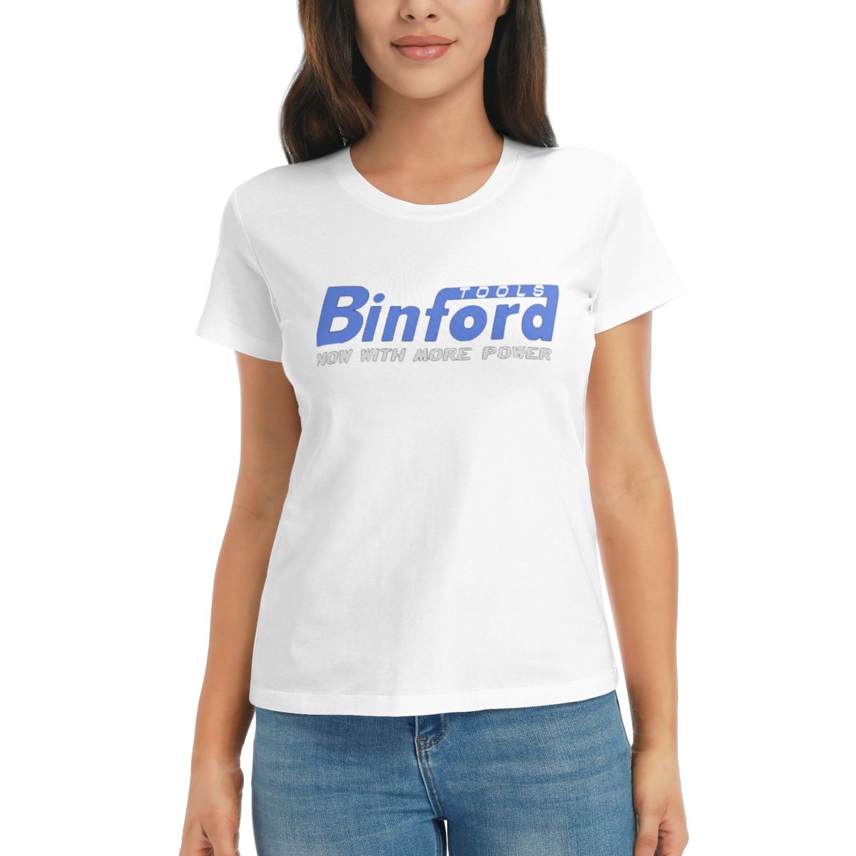 

Women TShirt Binford Tools Summer Short Sleeve Tees Round Neck Cotton T Shirts Clothes Tops Streetwear S