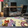 Cartoon Fox and Rabbit Large Room Carpet Non Slip Cartoon Kids Bedroom Living Room Floor Mat Home Decor Children's Play Carpet