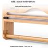 Easy Install and Wood Plastic Wrap Cutter and Organizers for Quick Cutting Action and Simple Cleaning in Any Kitchen