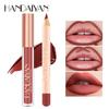 HANDAIYAN 2-in-1-Set aus mattem Lipliner und Lipgloss mit zwei Enden