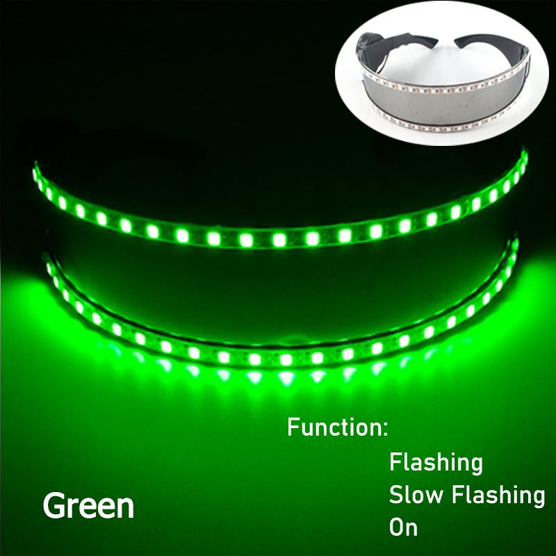 2026 Round LED Glasses Disco Fluorescent Party Punk Luminous Glasses Men Women Bar Nightclub Neon Glasses Music Concert Supplies