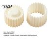 Kitchen Baking Tools 2-in-1 Round Mooncake Mold, Double Ended Pastry Press with Scallop And Non-stick Cookie Spiral Embossing for DIY Baking, Handheld