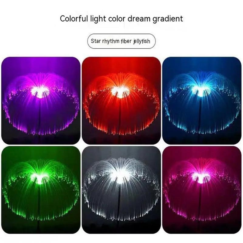 LED Solar Jellyfish Garden Lights Outdoor Waterproof Yard Balcony Pathway Lawn Wedding Party Decoration Solar Power Flowers Lamp