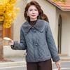 Winter New Fashion Loose Cotton-padded Clothes Light Horn Buckle Lapel Jacket Temperament Loose Short Cotton-padded Clothes
