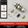 Stainless Steel and Wood Bathroom Door Knob Lock 5831