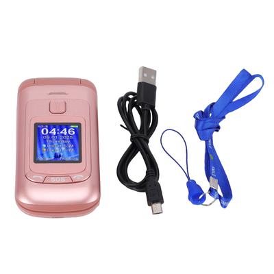 2G Entsperrtes Klapphandy Dual-SIM Klapphandy mit Dual-Display Große Tasten Taschenlampe Lautstarke Lautsprecher