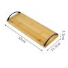 Bamboo Serving Tray with Handles Dinnerware Food Server Dessert Dinner Tea Bread Fiest