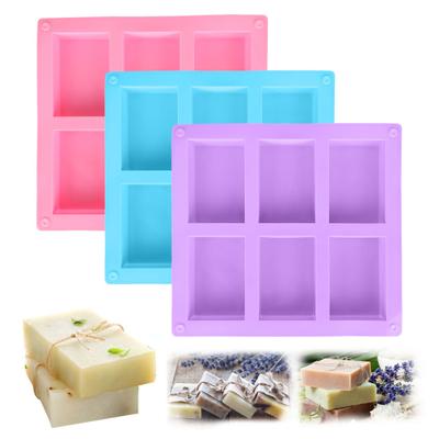 100 ml Seifenform, antihaftbeschichtet, leicht zu lösende Silikon-Kuchenform mit 6 Mulden für die Küche