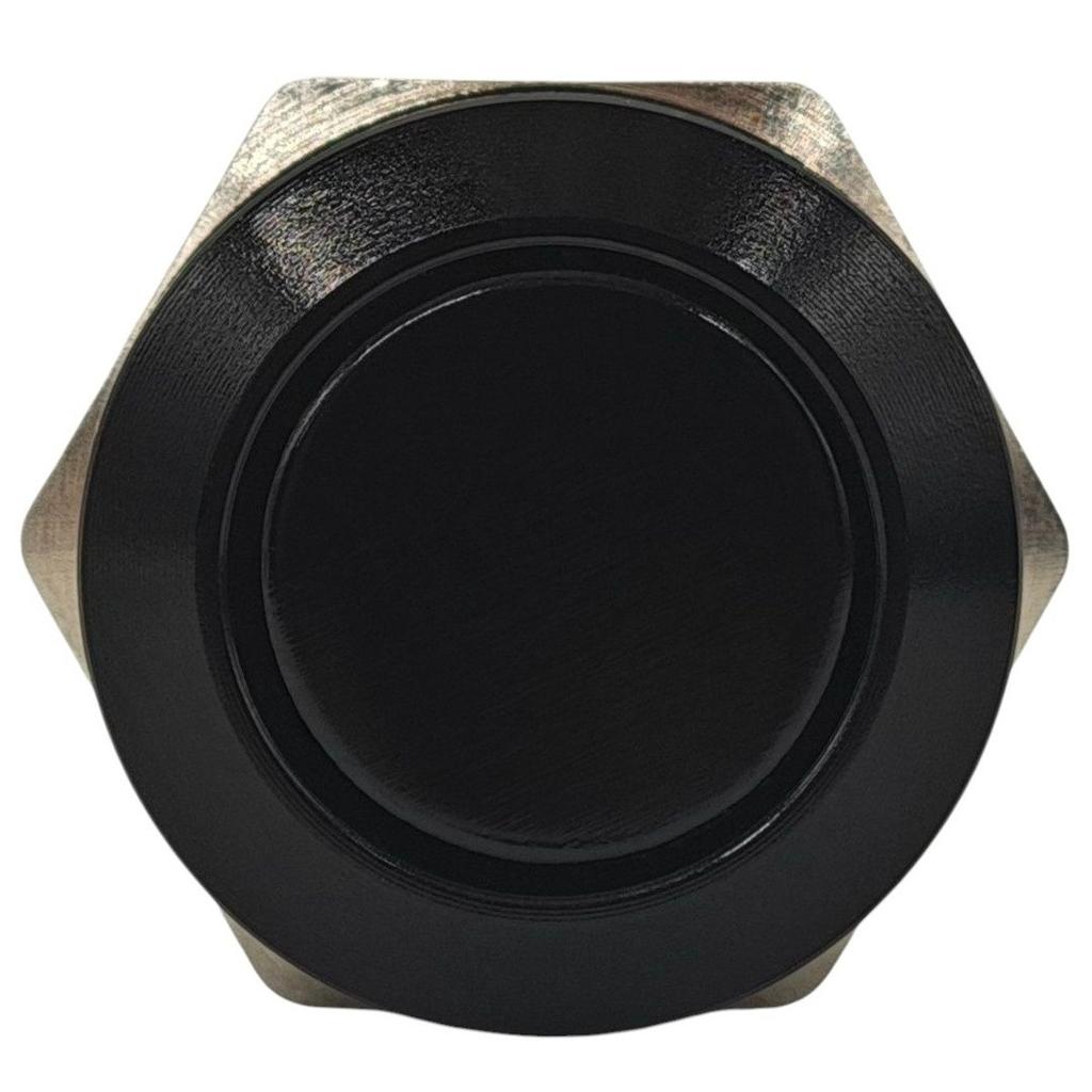 Włącznik On/Off, Przycisk Zatrzaskowy 12Mm Czarny