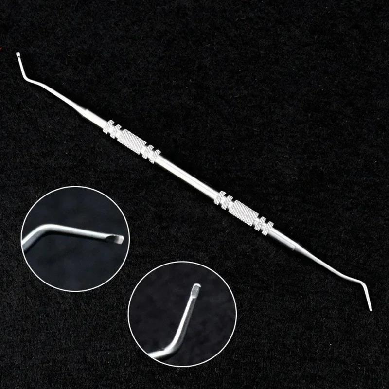 Professional Ingrown Fingernail Tool Offset Leg Pedicure for Care of The Toenail Hook