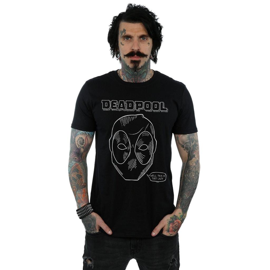 Marvel Mens Deadpool This Is Just Lazy T-Shirt