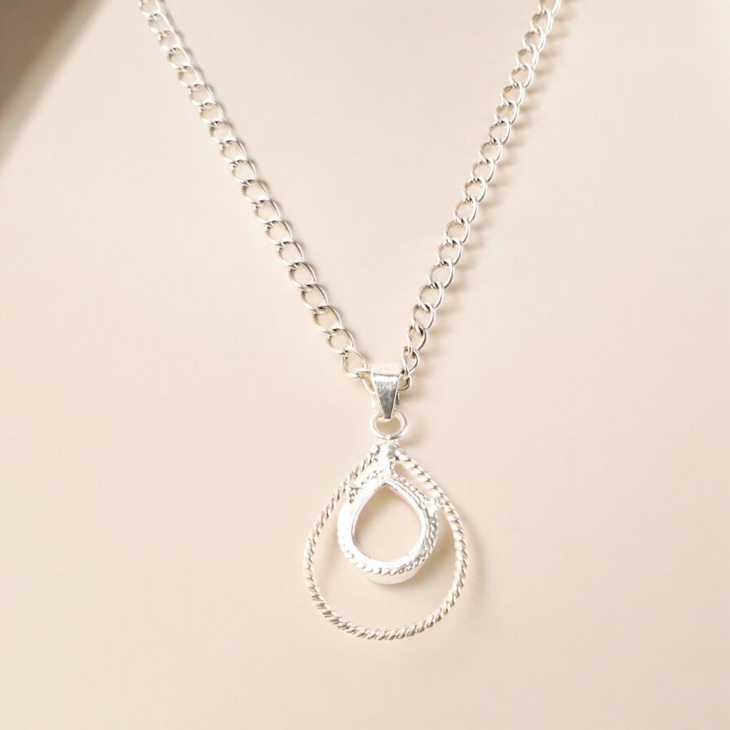 Natural Rose Quart Gemstone 925 Sterling Silver Jewelry Handmade Women Pendant PP-49-24