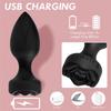 Rose Anal Vibrator For Women Dildo Butt Plug G Spot Stimulator Wearable Vibrator For Men Prostate Massager Anal Beads Adult Toys