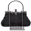 1920s Vintage Beaded Clutch Evening Bags for Women Formal Bridal Wedding Clutch Purse Prom Cocktail