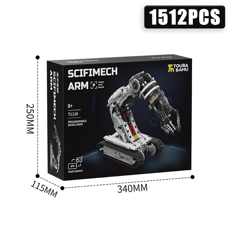Technical 1512Pcs Science Fiction Programming Robotic Arm Building Blocks High Tech Engineering Car Bricks Toys Kids Adult Gift