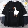 Mode Grafisch Unisex Korte Mouw Katoen Nieuwe Collectie Unisex Katoenen T-shirt, Cartoon & Dier Gedrukt Casual Top met Korte Mouwen