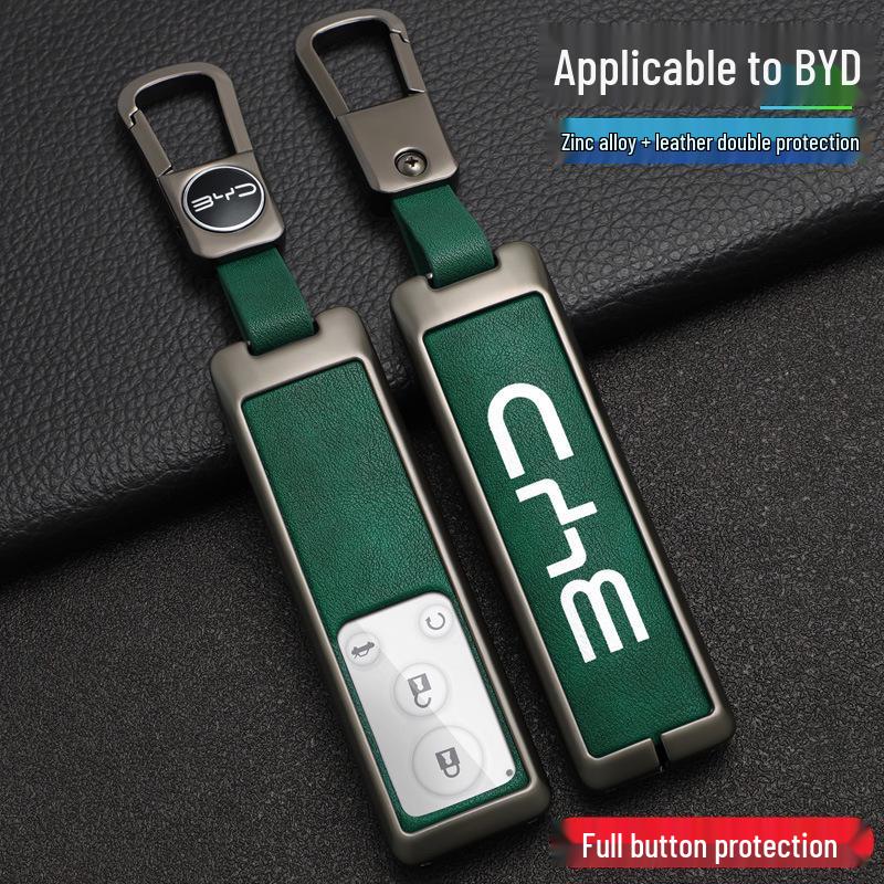 Compatible BYD G5 Car Key Case Cover (2016-2018 Models), High-End Suri Metal Shell.