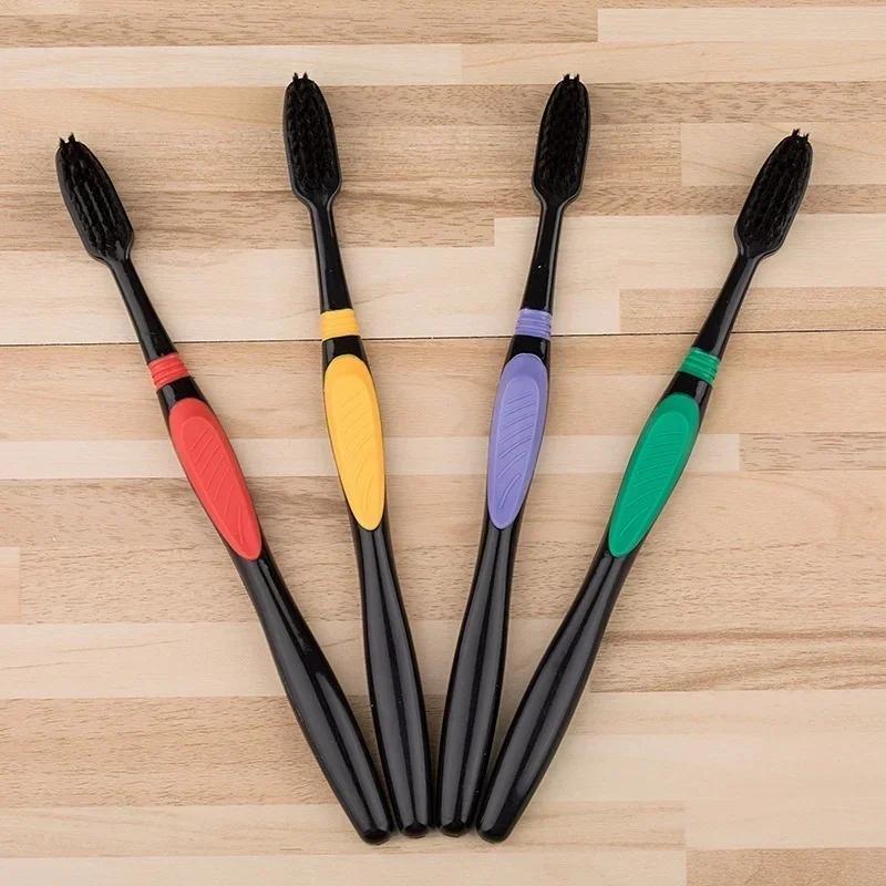 New 1 Pc Soft Bamboo Charcoal Toothbrush Adult Clean Teeth Care Toothbrush It Is Convenient And Can Be Used In Many Occasions