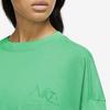 Nike Fashionable Breathable Round Neck Loose Drop Shoulder T-Shirt Women Tops Green FB8218-363