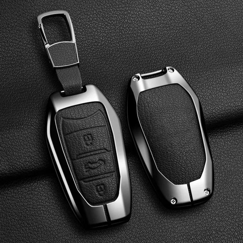 Key Case for Car Car Zinc Alloy Key Case Bag For Peugeot GTLine 207 307 407 208 308 408 508 2008 3008 4008 5008 RCZ Car Key Cha