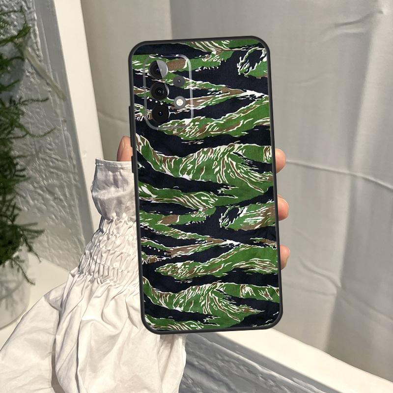 

Humor Tiger Stripe Camo Camouflage Case For Samsung Galaxy A15 A35 A55 A54 A34 A14 A13 A23 A33 A53 A52 A32 A12 A56 A36 A16 A17 Samsung A33 5G